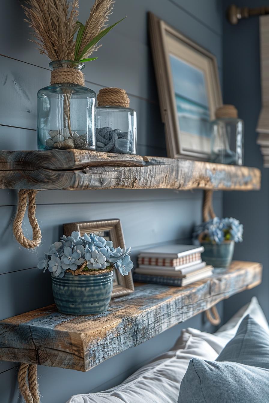 21 modern ideas for the coastal bedroom for a relaxing retreat 16 6. Inspired rope shelf ideas 1 at the sea