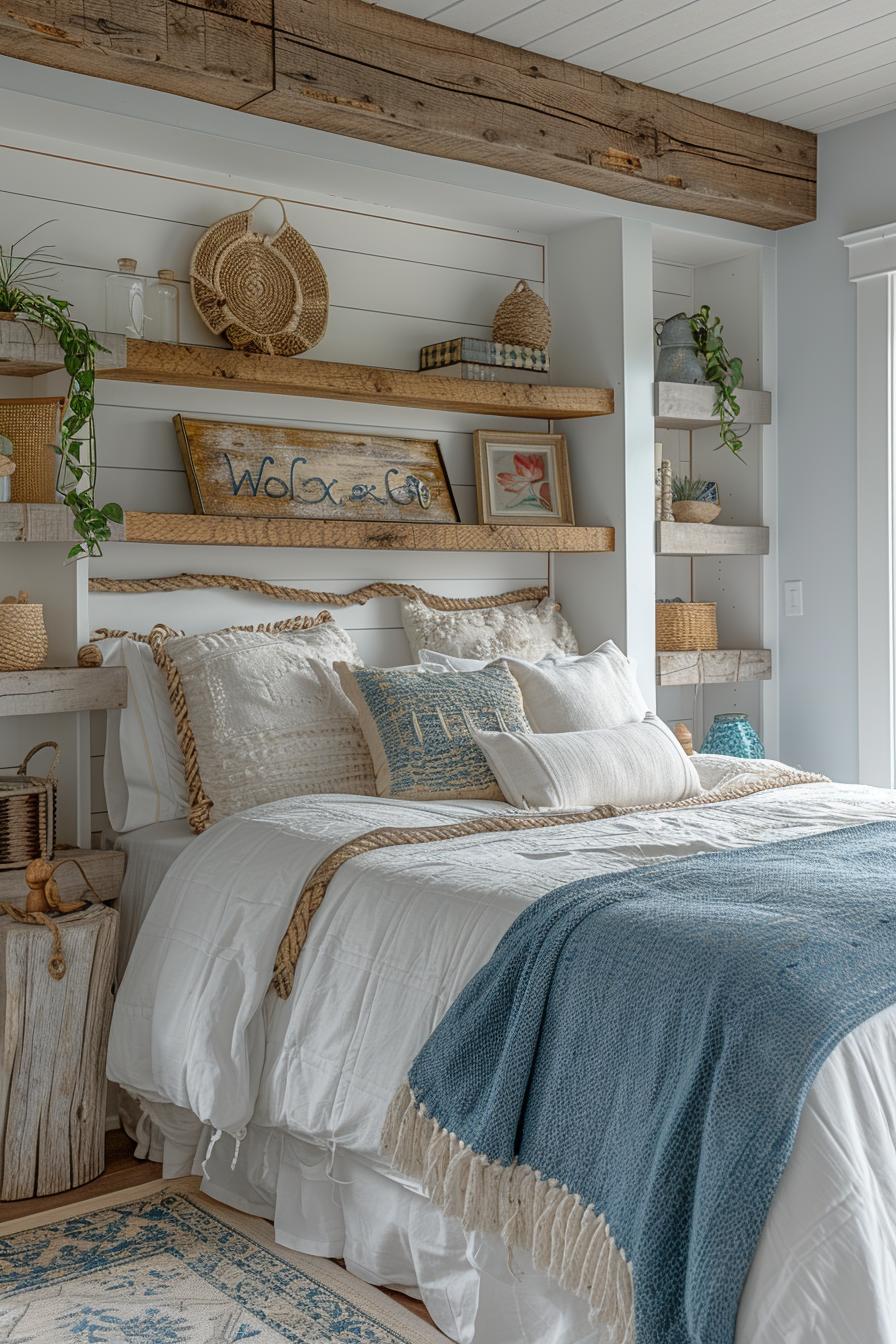 21 modern ideas for the coastal bedroom for a relaxing retreat 17 6. Inspired rope shelf ideas 2 on the sea