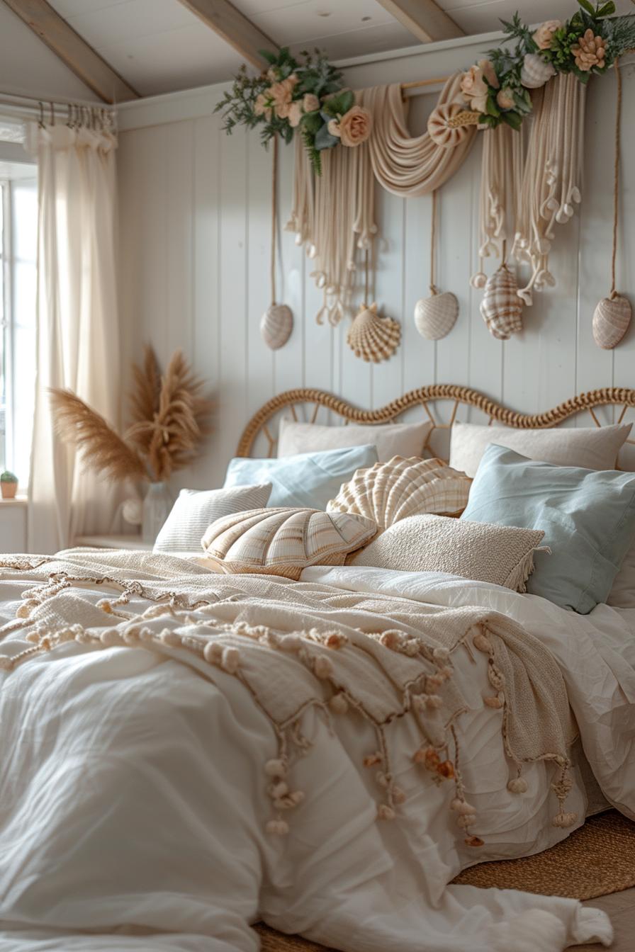 23 Trendy Boho Coastal Bedroom Ideas that you will love 6 2. Seaside macrame headboard Inspiration-0