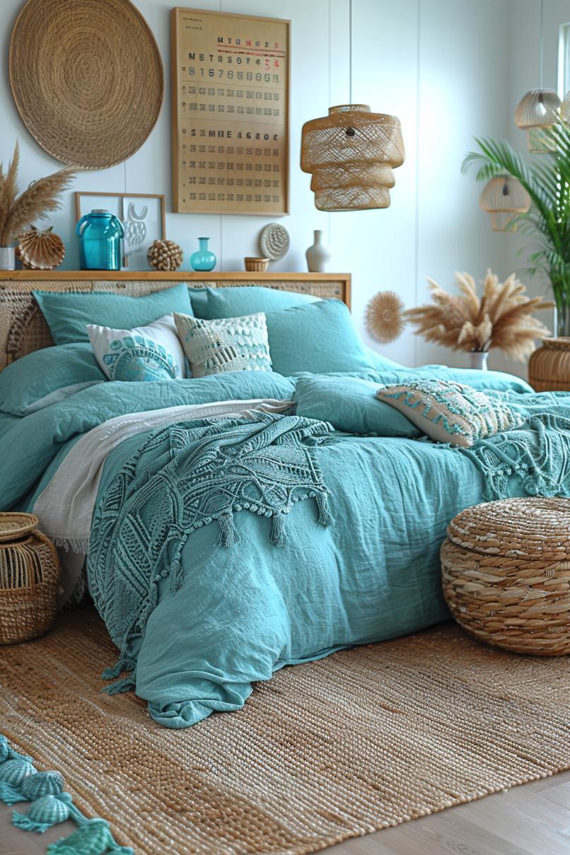 23 Trendy Boho Coastal Bedroom Ideas that you will love 23 8.