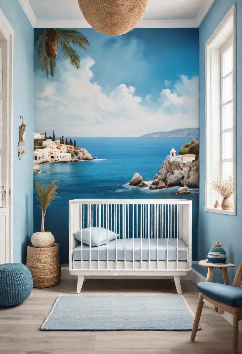 61 Dreamy Nursery Room Inspirations: From Cozy Corners to Whimsical Themes 41 24. Seaside Villa Nursery Inspiration-0