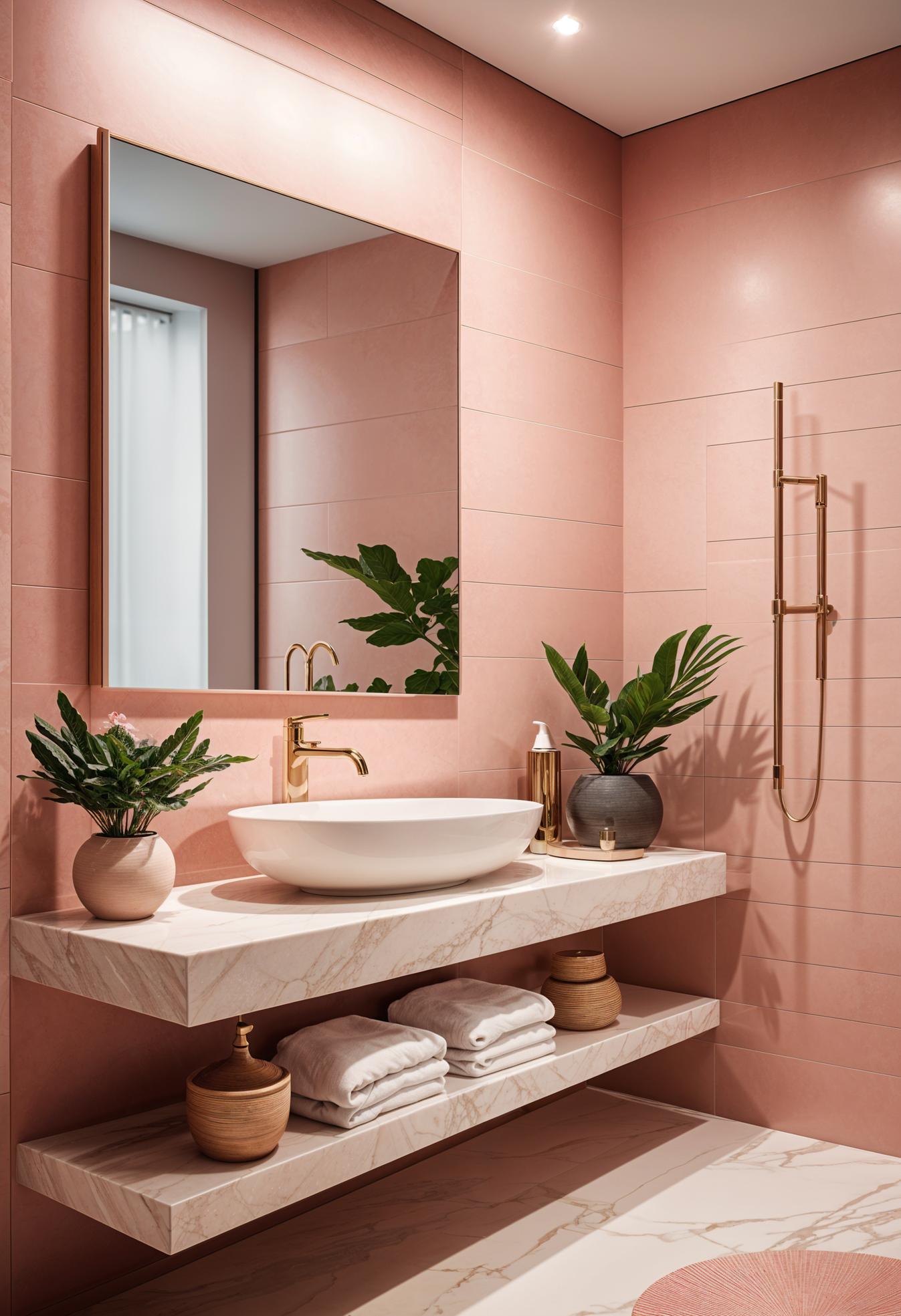 22 trendy pink bathroom designs to copy 32 21. Seren Pink Bad Retreat-1