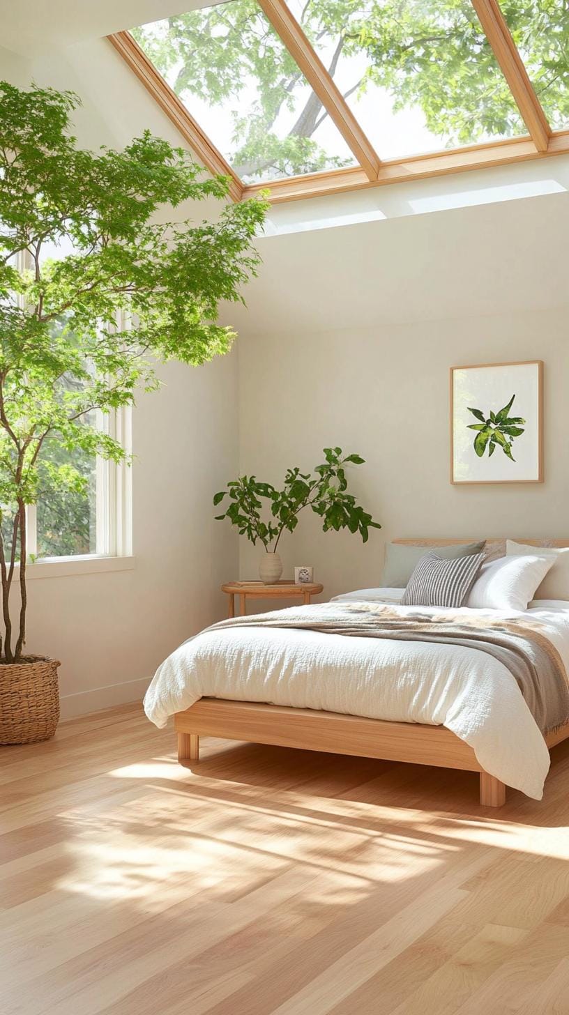 16. Leave skylight: Lay on natural light with minimal furniture for an airy atmospheric 0.