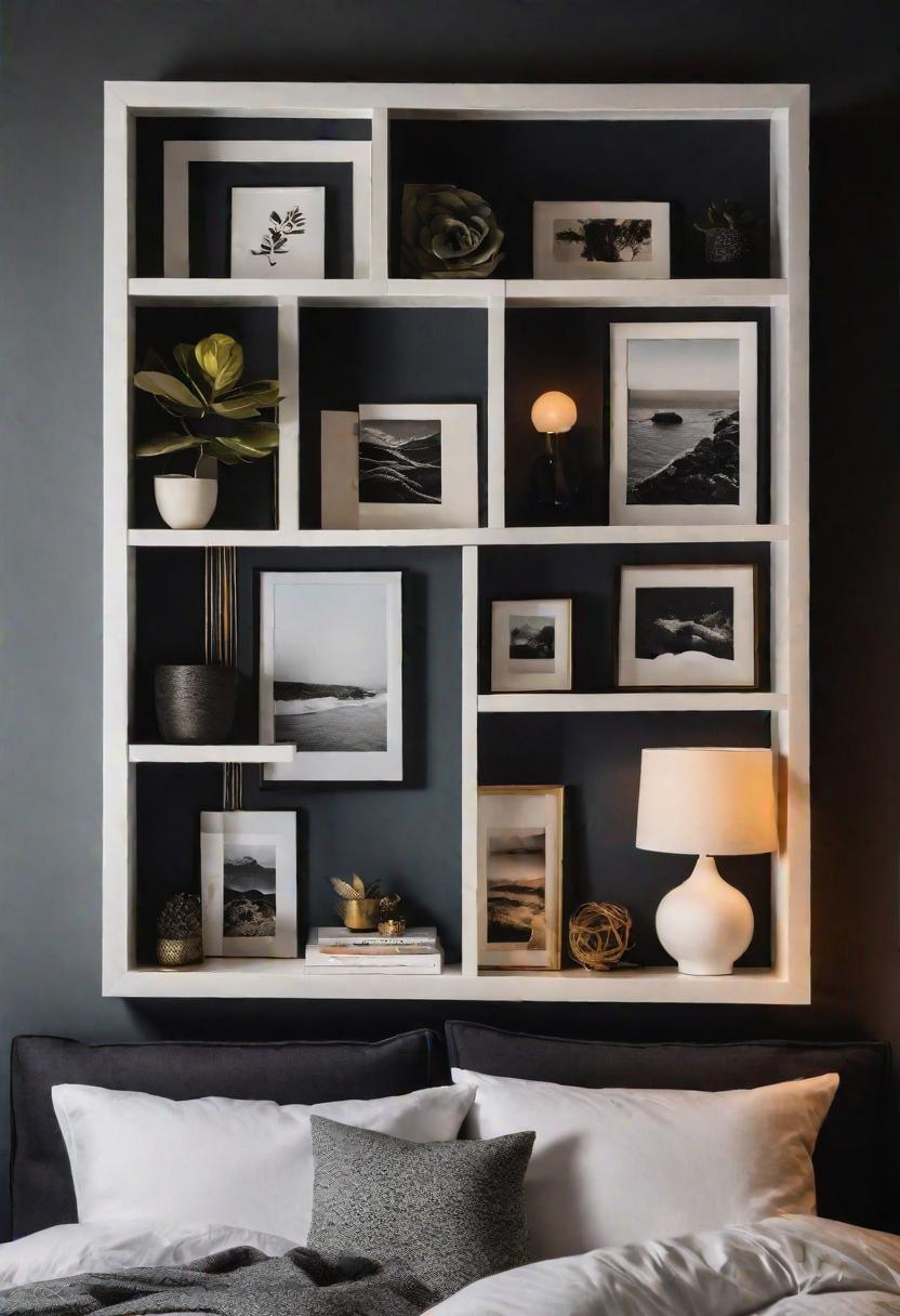 61 Inspiring Bedroom Wall Decor Ideas: Transform Your Space into a Dreamy Retreat 55 53. Shadow Box Wall Decor-0