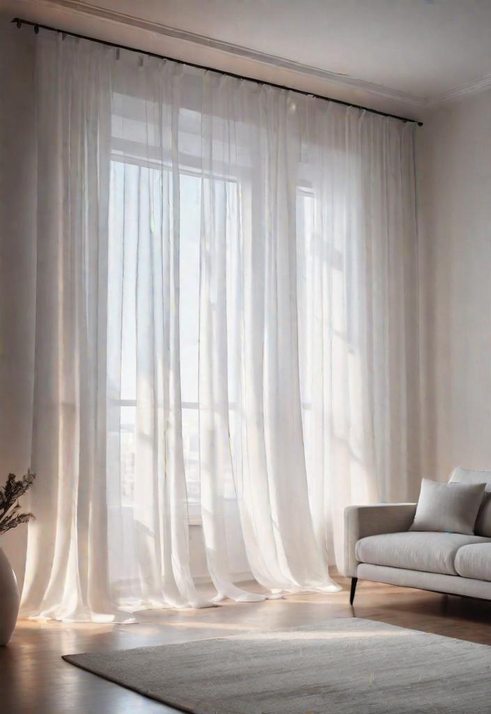 21 Inspirational Boho Living Room Ideas For 2024 11 8. Sheer Boho curtains-0