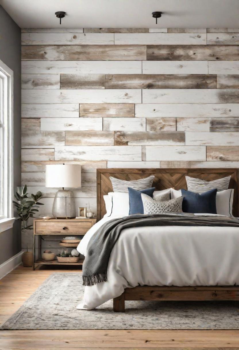 61 Inspiring Bedroom Wall Decor Ideas: Transform Your Space into a Dreamy Retreat 38 36. Shiplap Accent Wall DIY-0