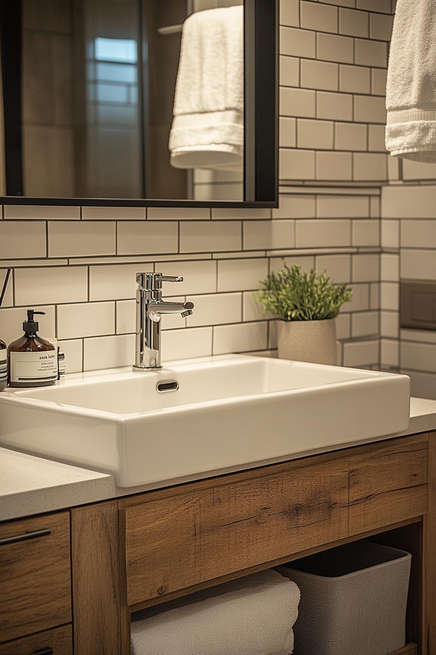 25 Genius tiny bathroom ideas for your makeover 17 5. Sink Storage Solution