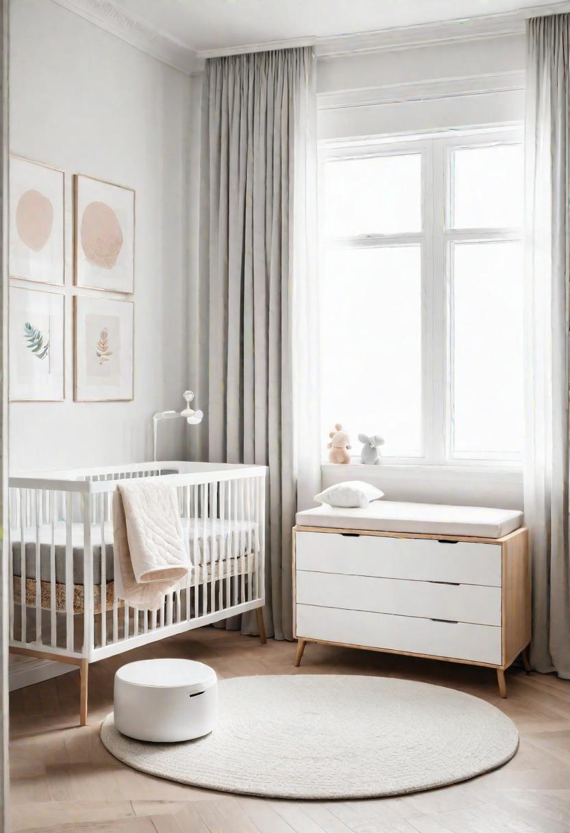37 Sleek Minimalist Nursery Ideas: Modern, Serene Designs 37 32. Sleek Diaper Disposal Integration-0