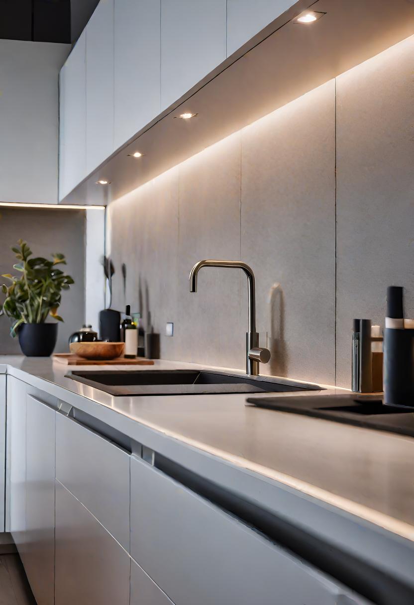 43 Inspiring Kitchen Decor Ideas: Stylish and Functional Accents 18 11. Sleek LED Under-Cabinet Lighting-1