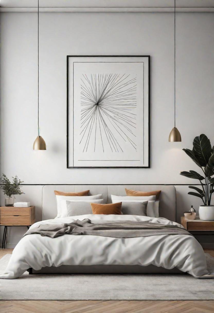 61 Inspiring Bedroom Wall Decor Ideas: Transform Your Space into a Dreamy Retreat 35 33. Sleek Line Art Designs-0