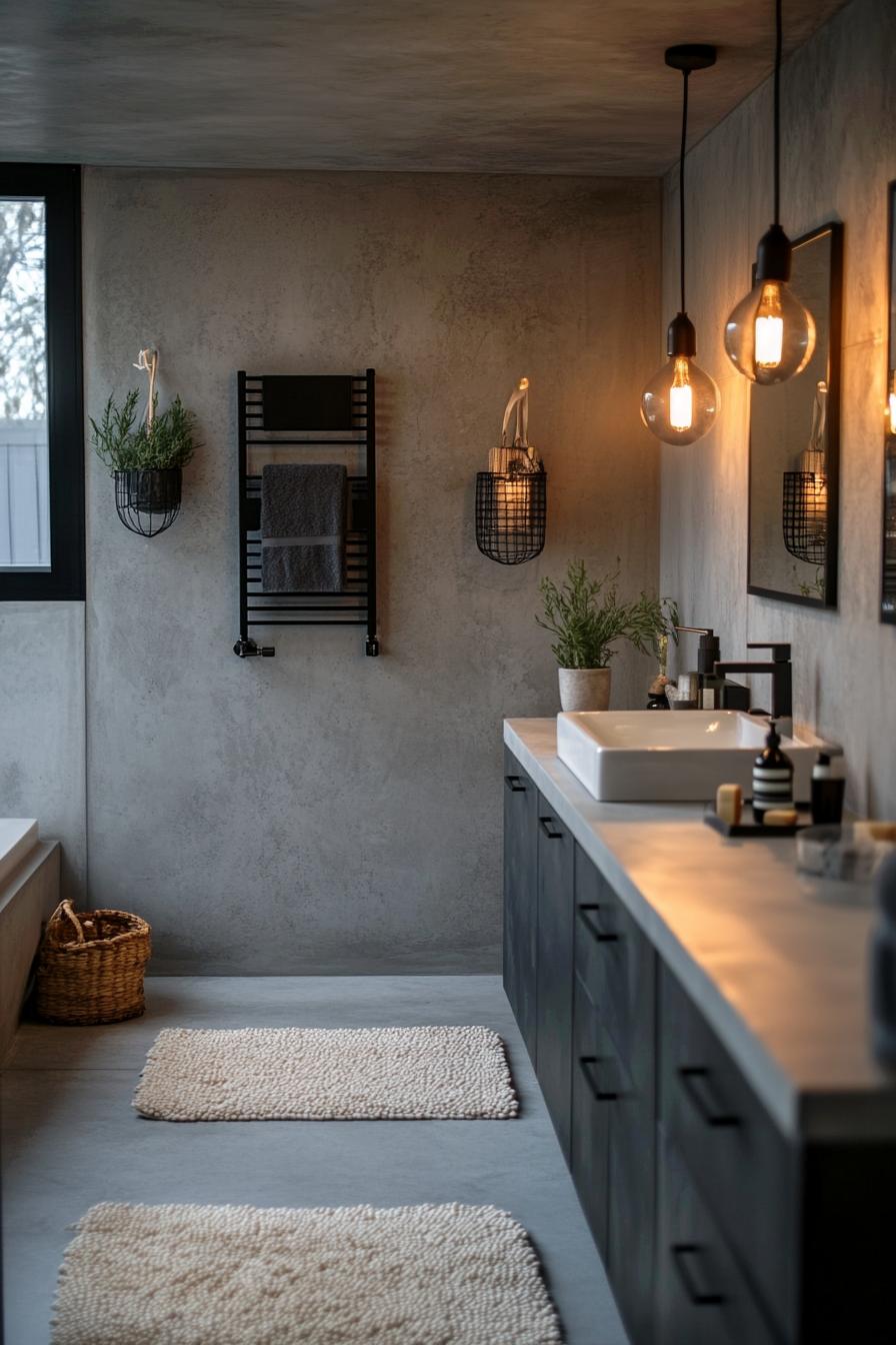15 new bathroom design trends for 2024 and 2025 29 9. Sleek Microcement Bathroom Finishes-1