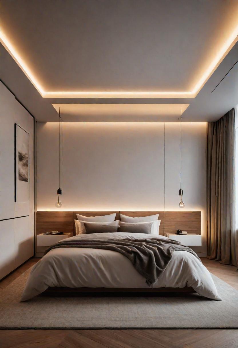 21 Serene minimalist bedroom ideas for 2024 14 12. Slim built-in lighting for minimalist bedroom-0