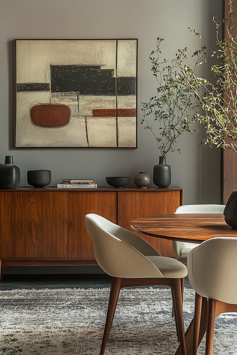 23 breathtaking modern dining tables from the middle of the century, which they worship 39 15. Slim sideboards for dining room-0