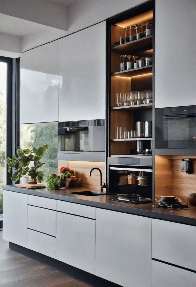 43 Aesthetic Kitchen Ideas to Transform Your Space 39 34. Sleek Storage Solutions for Kitchens-0