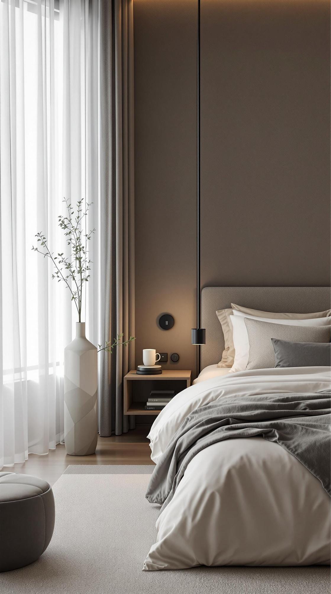 20 new minimalist bedroom ideas to inspire your 2025 refreshment 38 38 11. Slim technology: Integrate smart home devices into an inconspicuous, minimalist design-2