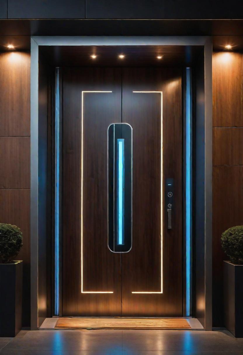 29 Stunning Wooden Door Designs for Main Entrances 42 19. Smart Futuristic Door Design Trends-0