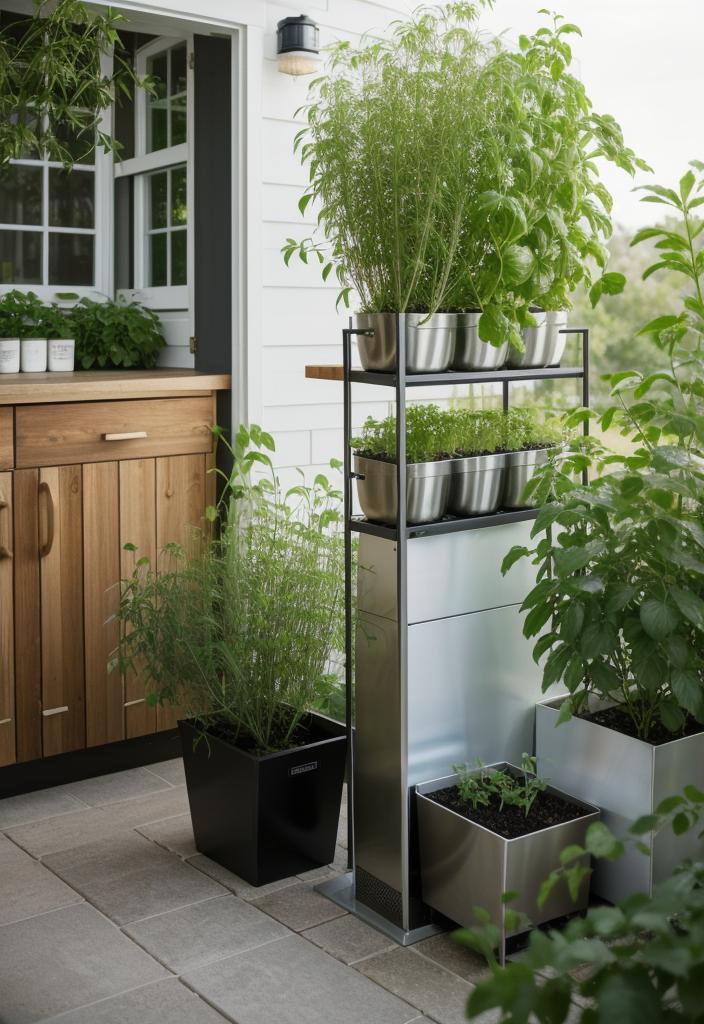 43 Inspiring Kitchen Decor Ideas: Stylish and Functional Accents 35 26. Smart Herb Garden Ideas-0