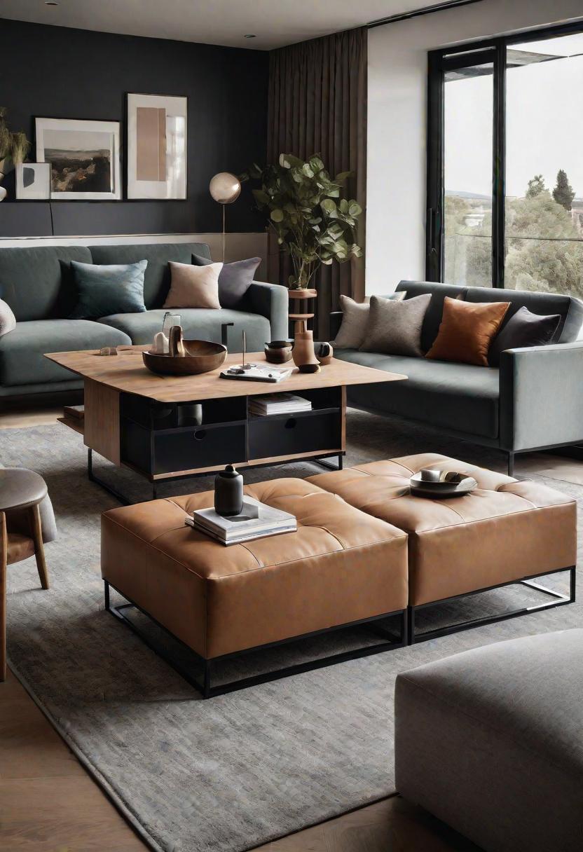 37 Cozy Contemporary Living Room Ideas: Modern Elegance 31 29. Smart Hidden Storage Solutions-0
