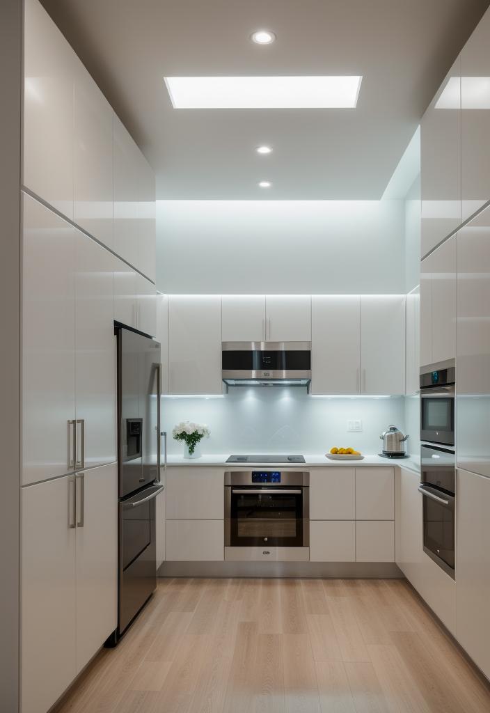 39 Cutting-Edge Modern Kitchen Design Ideas: Contemporary Style 6 4. Smart Kitchen Integration: Futuristic Appliances-0