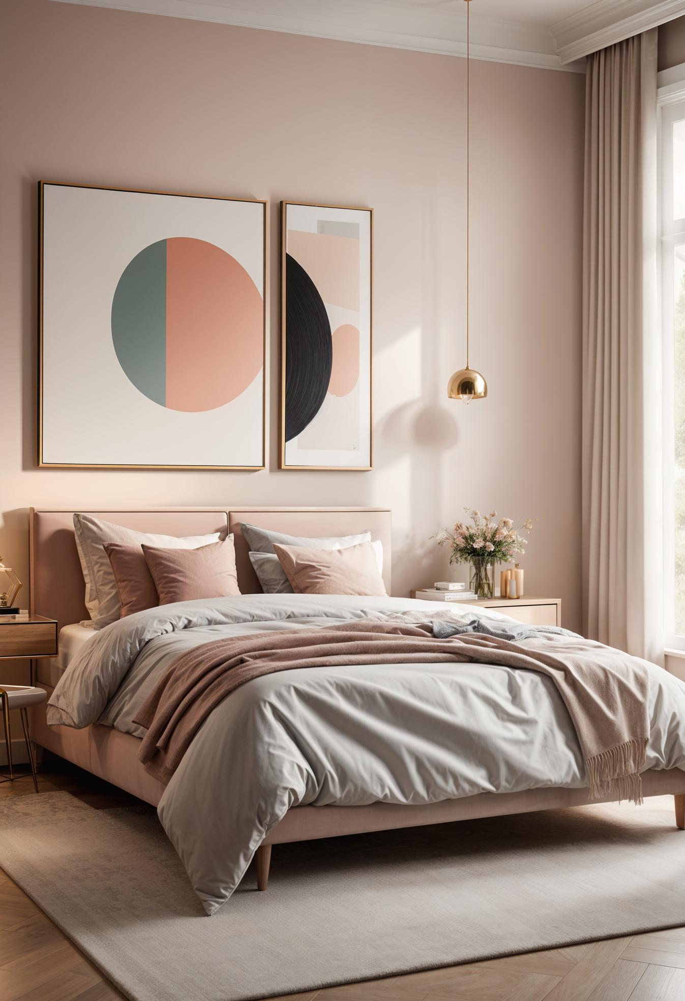 39 Dreamy Bedroom Decor Ideas (New) 24 20. Soft Pastel Contemporary Bedroom Decor-0