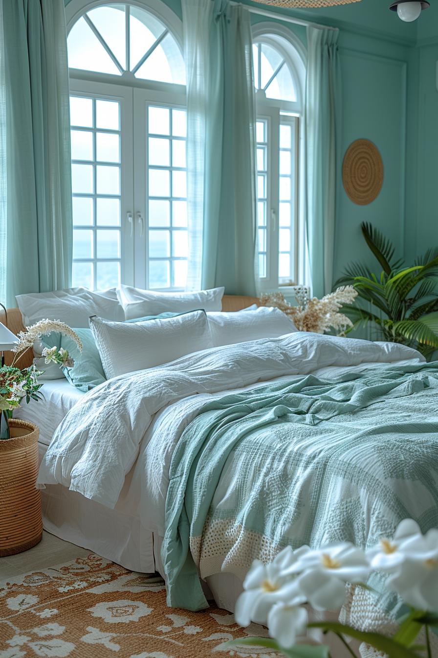 15 aesthetic coastal bedroom ideas for a dreamy retreat 26 12. Soft pastel bed trends 0