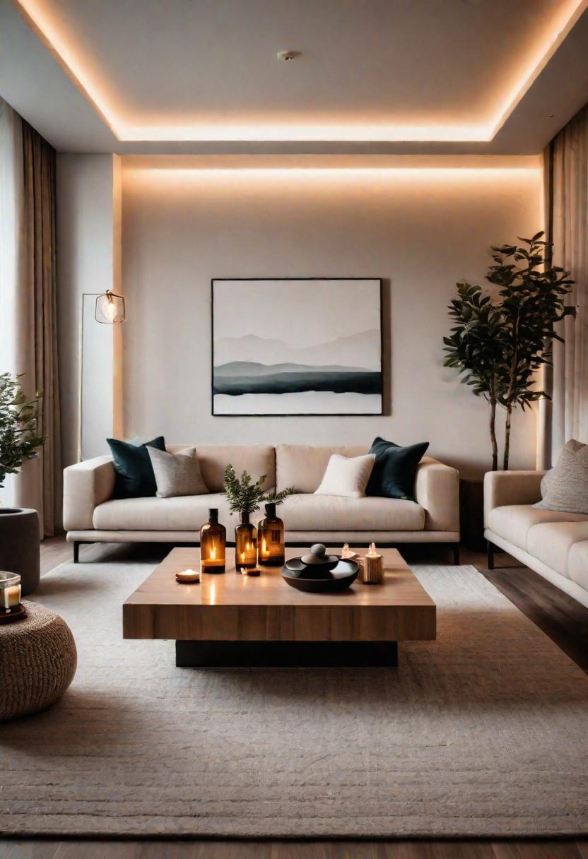 45 Warm & Inviting Cozy Living Room Ideas for Ultimate Relaxation 37 35. Spa-inspired living room ambiance-0