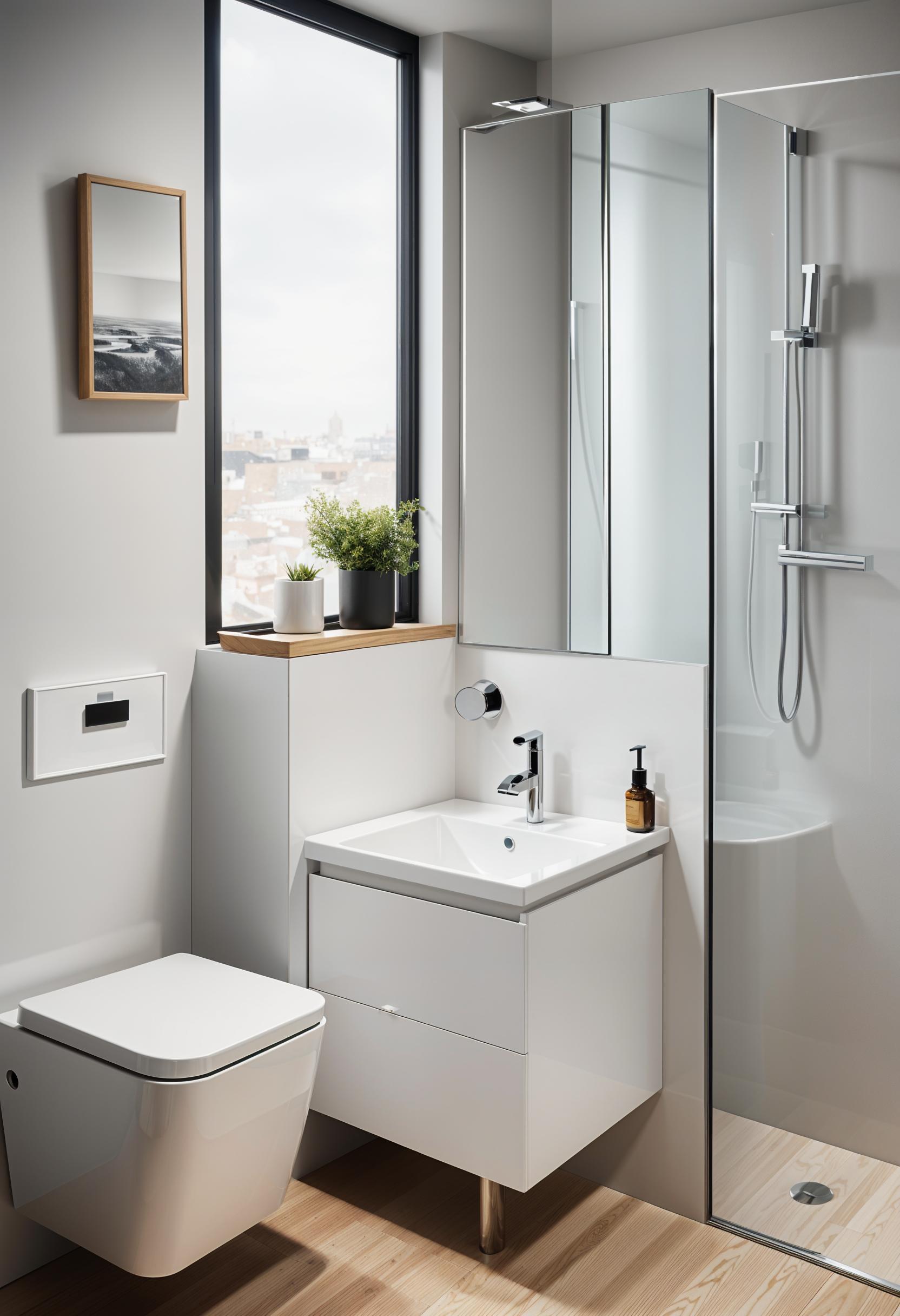19 Genius Small Bathroom Ideas: Space Saving Hacks 29 17th place saving bathroom lamp-0 solution-0