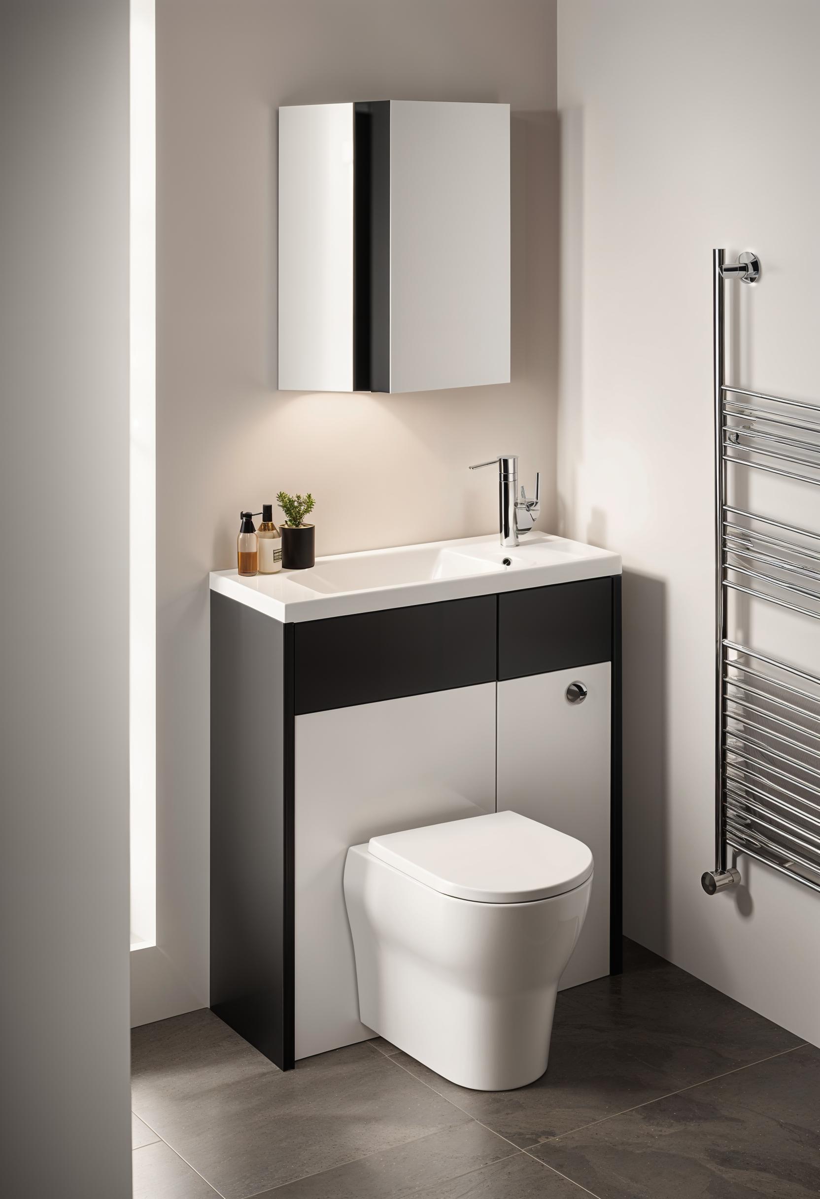 19 Genius Small Bathroom Ideas: Space -saving hacks 33 17th place saving bathroom lamp-4