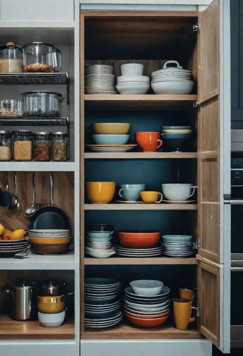 39 Clever Small Kitchen Ideas: Maximize Your Space with Stylish and Functional Designs 40 31. Space-Saving Cabinet Stackable Shelves-0