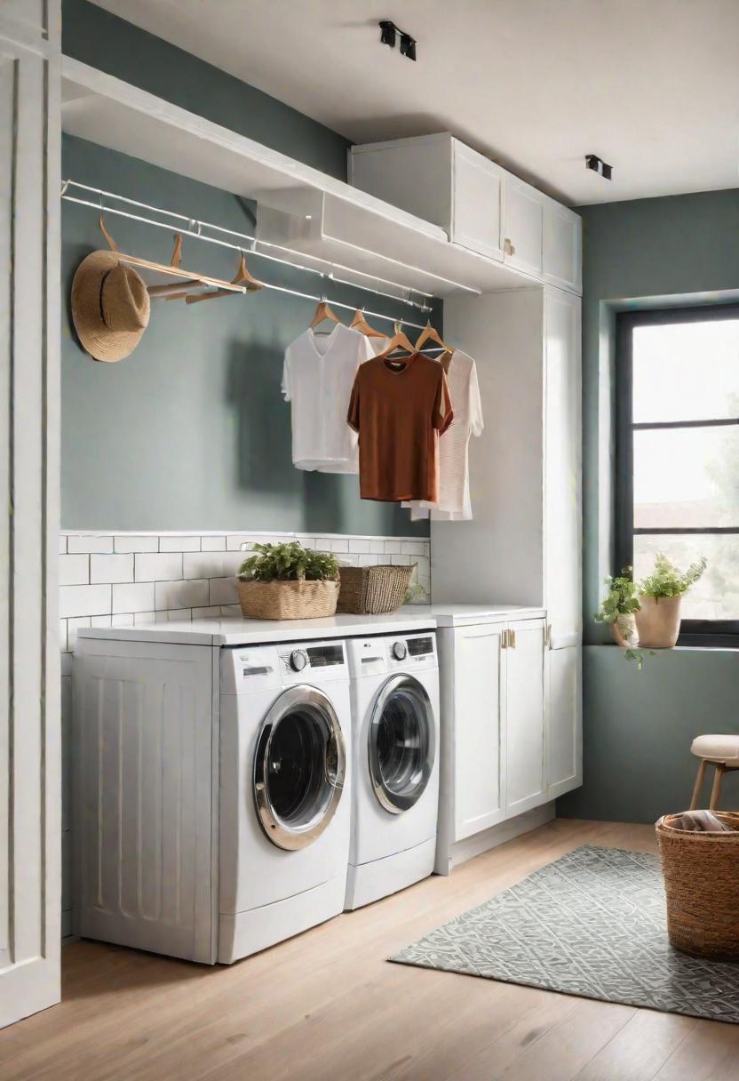 19 room-saving small washroom ideas: functional and stylish 8 8 6. Space-saving clothesin option-0