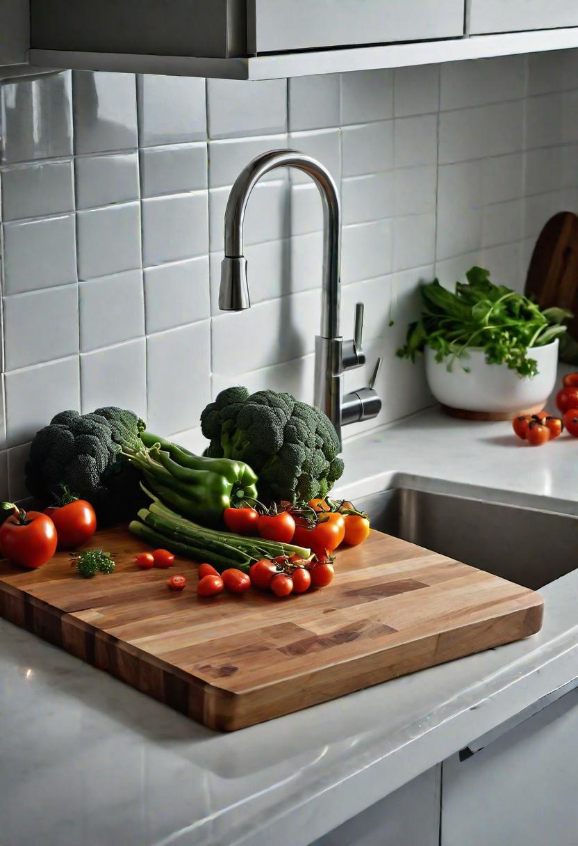 39 Clever Small Kitchen Ideas: Maximize Your Space with Stylish and Functional Designs 8 6. Space-Saving Cutting Board Solution-0