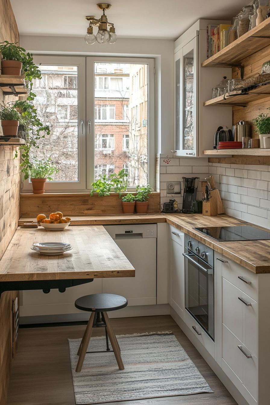 20 Genius tiny kitchen ideas for small apartments 32 10. Space-saving dining solutions-2