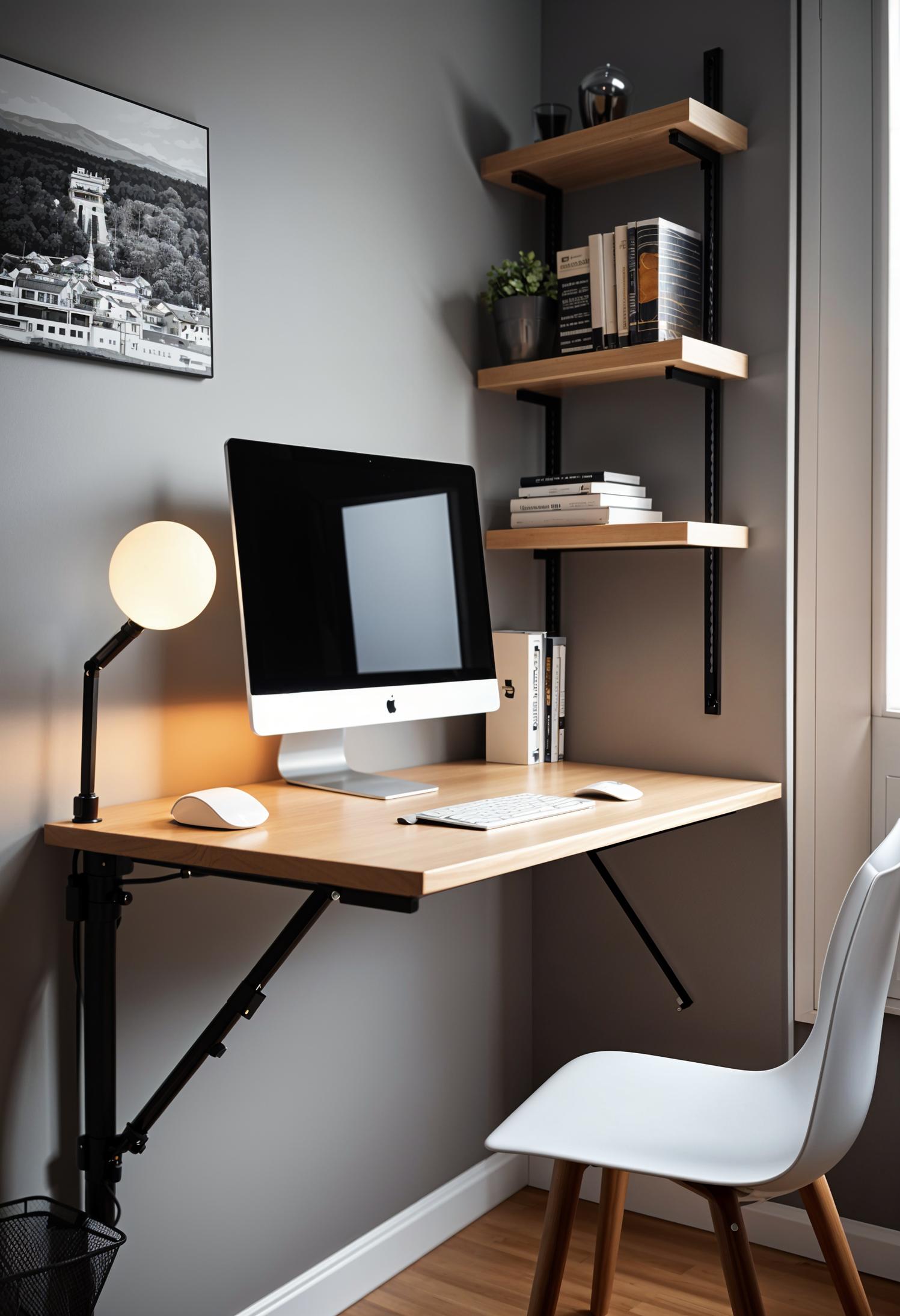 19 trendy college dormitory ideas (new) 38 14. Space-saving foldable desk ideas-0