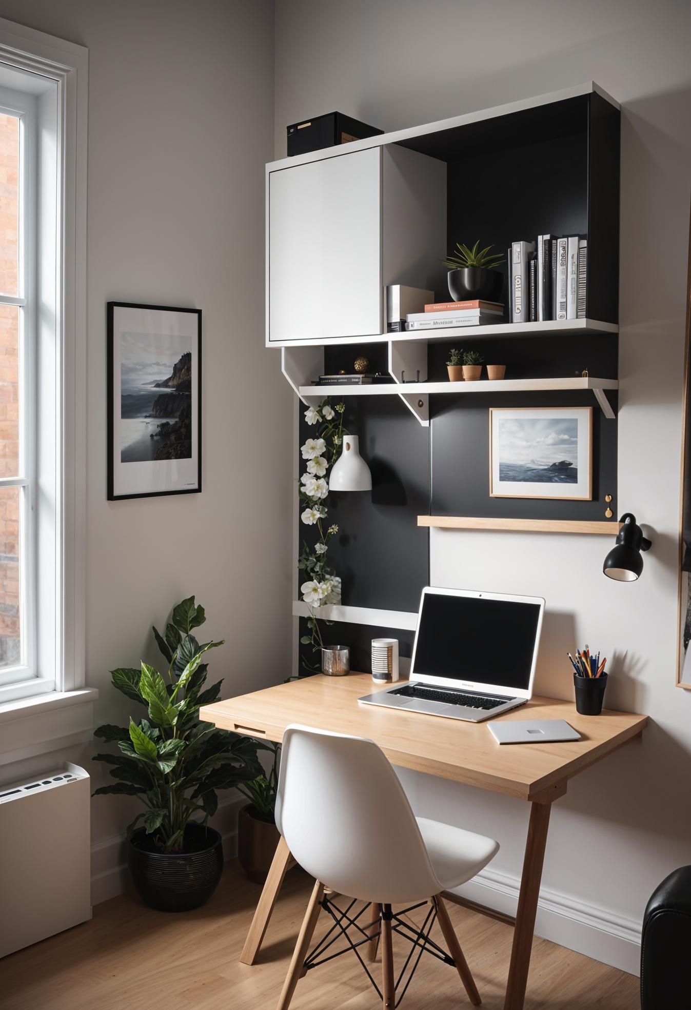 19 trendy college dormitory ideas (new) 39 14. Space-saving foldable desk ideas-1