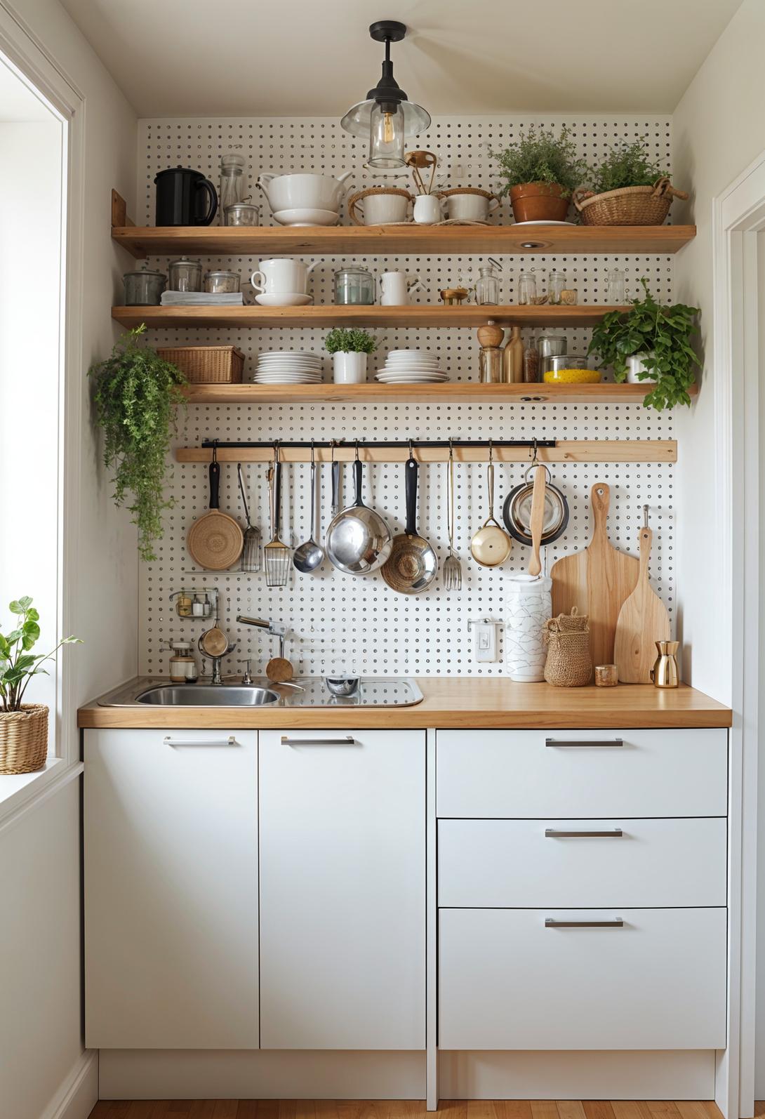 20 Genius tiny kitchen ideas for small apartments 41 13th place saving pegboard kitchen Storage-0