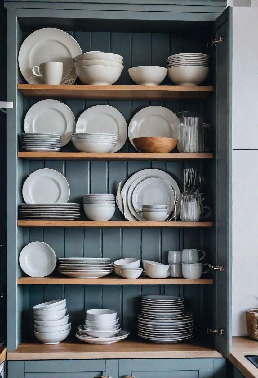 39 Clever Small Kitchen Ideas: Maximize Your Space with Stylish and Functional Designs 17 12. Space-Saving Plate Rack Solutions-0