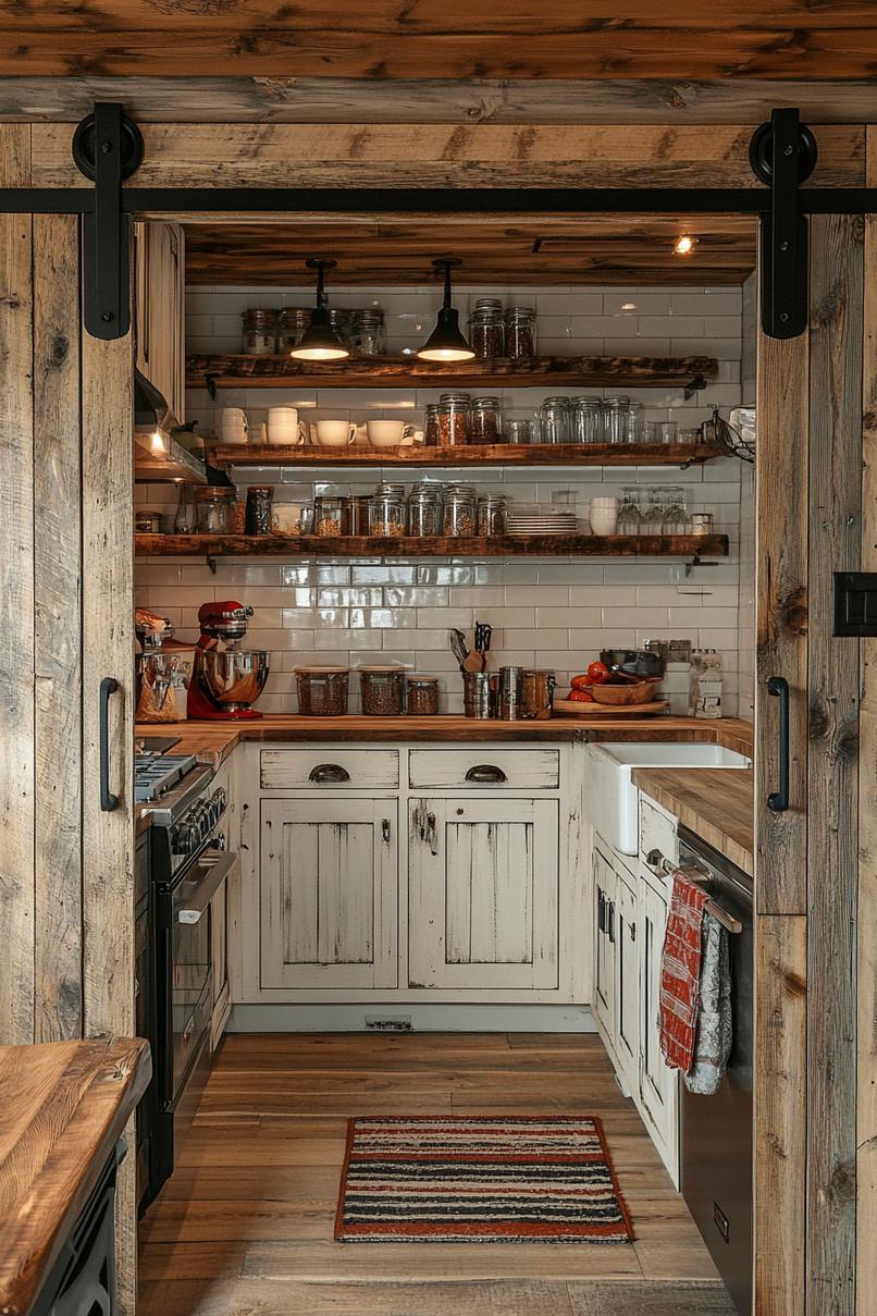 20 Genius tiny kitchen ideas for small apartments 25 8. Room-saving sandpaper doors-2