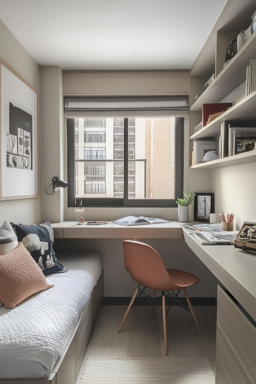 15 clever tiny bedroom ideas that you have to see 13 5. Space-saving study nook ideas-0