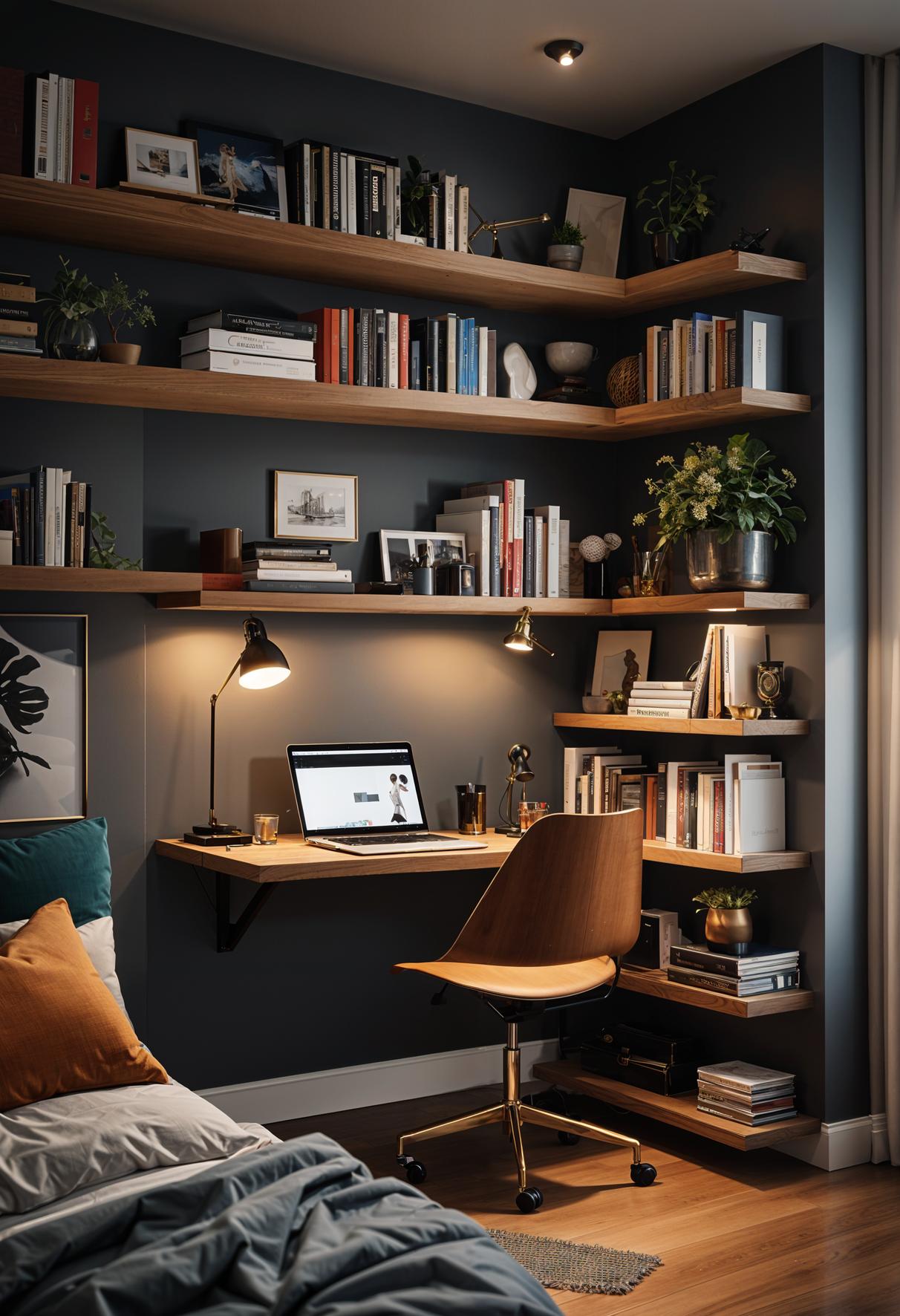 15 clever tiny bedroom ideas you have to see 16 5. Space-saving study nook ideas-3
