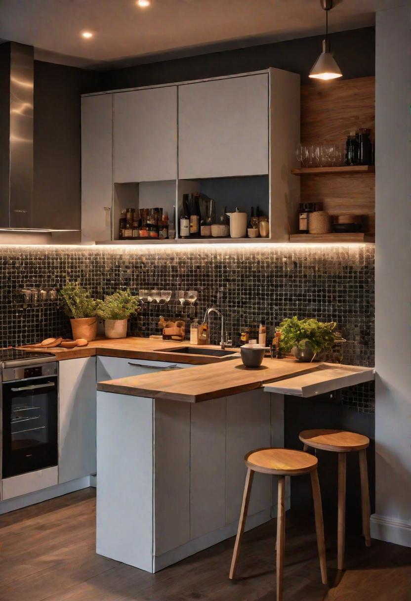 39 Clever Small Kitchen Ideas: Maximize Your Space with Stylish and Functional Designs 4 2. Space-Saving Wall-Mounted Tables-0