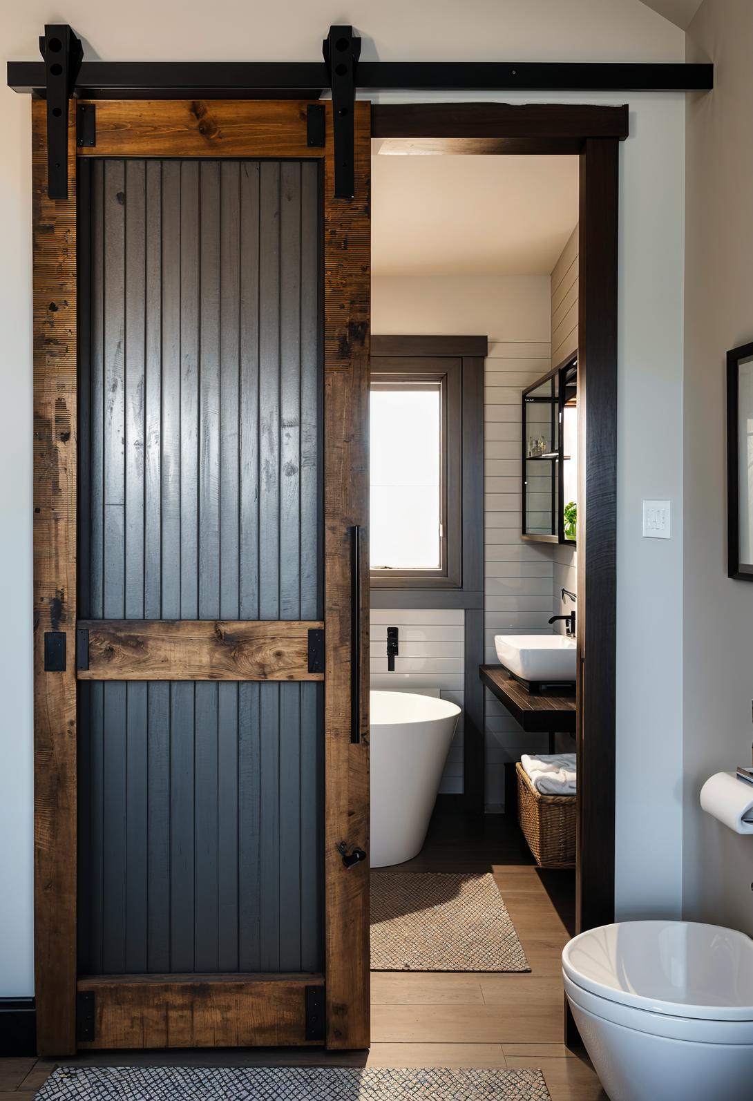 19 Genius Small Bathroom Ideas: Space Saving Hacks 17 10th place saved barn door for bathroom-0