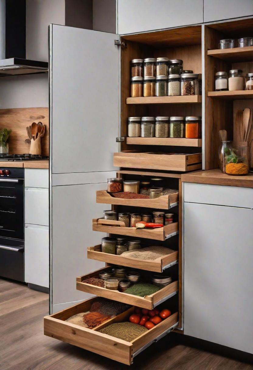 39 Clever Small Kitchen Ideas: Maximize Your Space with Stylish and Functional Designs 41 32. Spice Drawers Near Stove-0