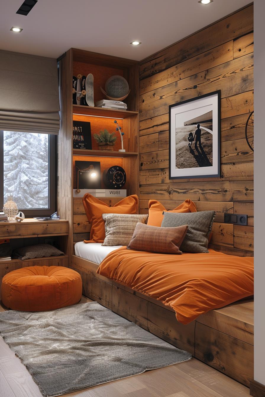 19 ideas for creative dormitory room for boys 14 5. Sporty dormitory room wall display-2