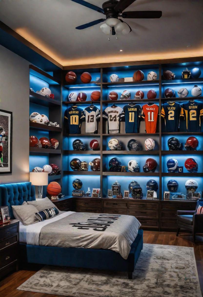 27 Awesome Teen Boy Bedroom Ideas Every Teenager Will Love! 10 7. Sporty Trophy Display for Teens-0