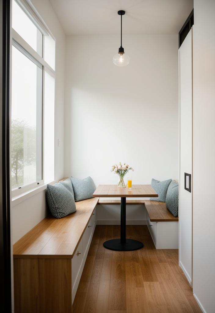 43 Inspiring Kitchen Decor Ideas: Stylish and Functional Accents 50 34. Storage Benches for Breakfast Nook-0