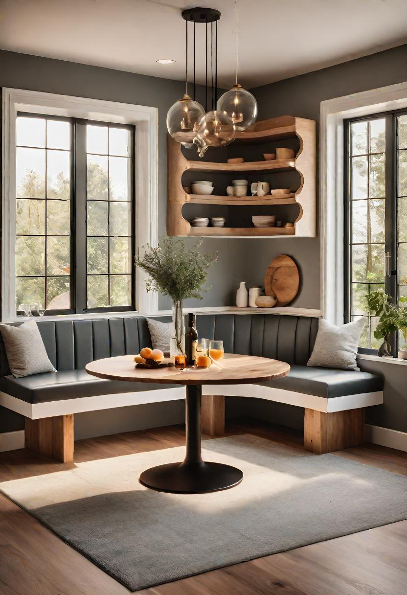 43 Inspiring Kitchen Decor Ideas: Stylish and Functional Accents 52 34. Storage Benches for Breakfast Nook-2