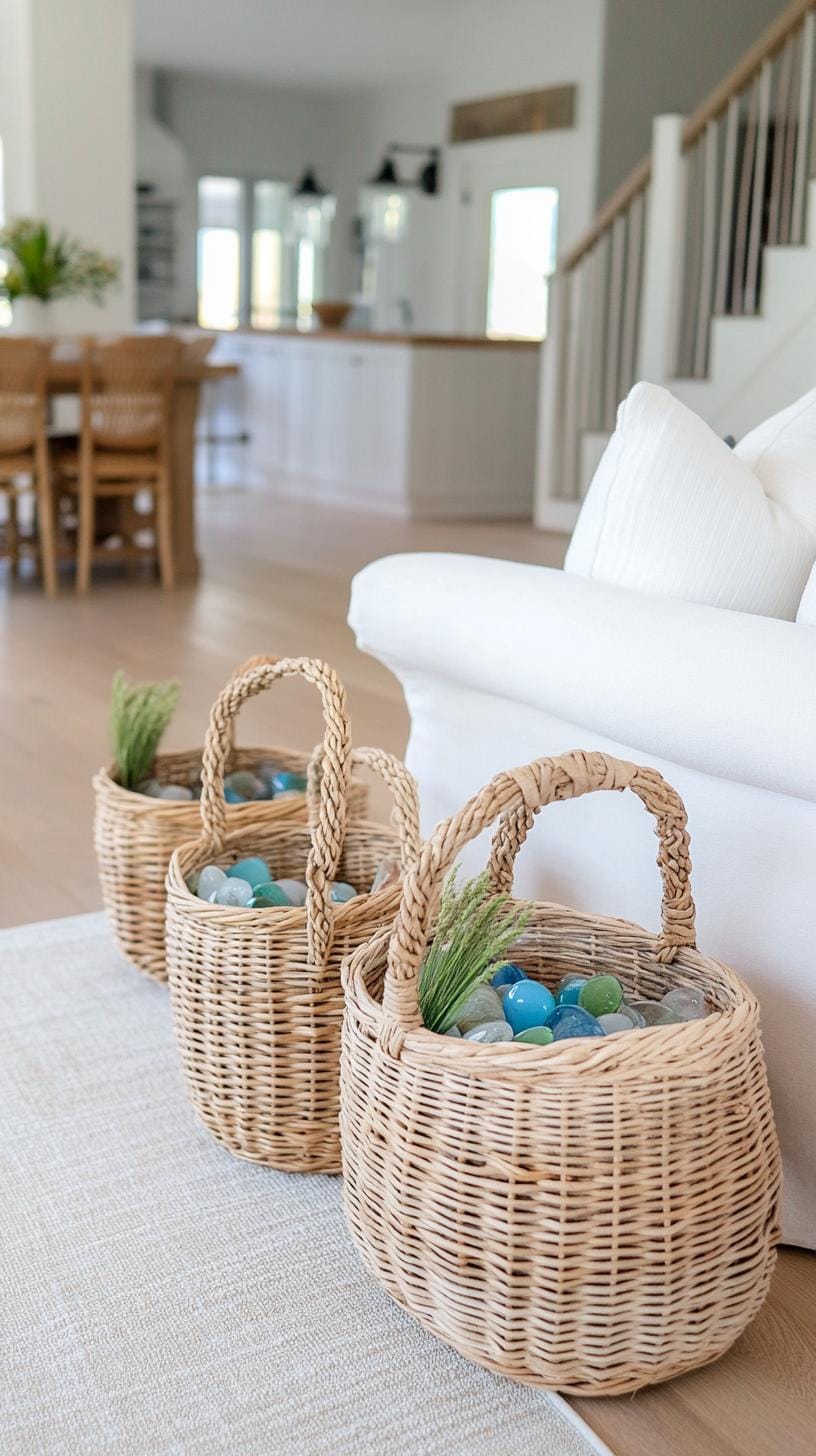 20 unique coastal farmhouse living room ideas, the WoW 56 18. Style Wicker Körbe and Sea collection for authentic coastal body-1