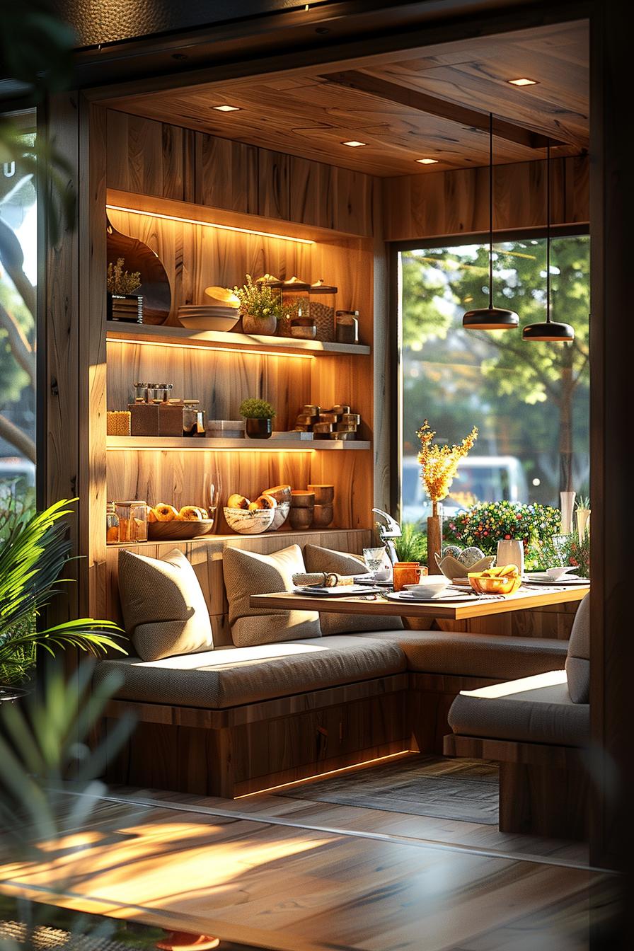 15 unique in the middle of the century modern kitchen ideas 25 8. Stylish built-in breakfastnook-1