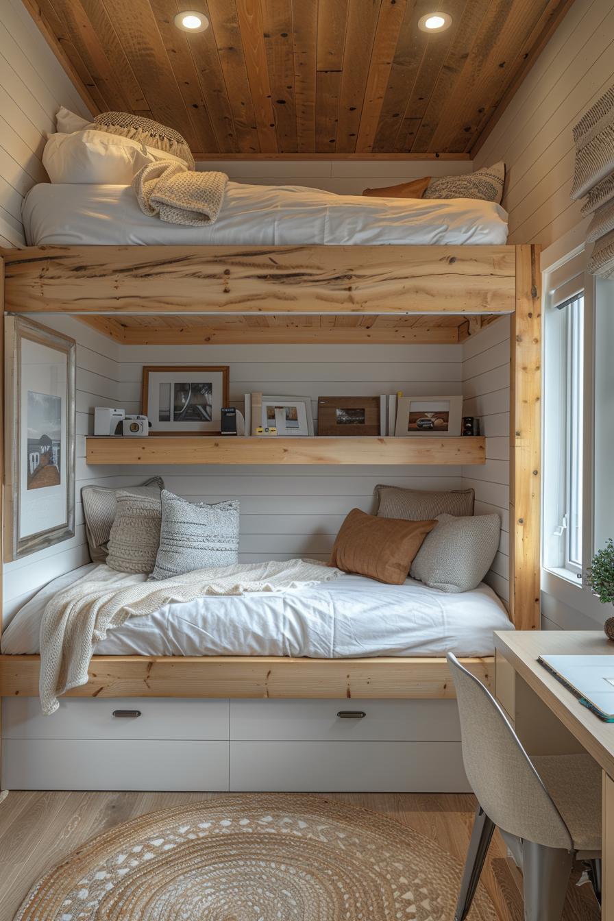 19 ideas for creative dormitory for boys 10 4. Stylish DIY loft bed design-1