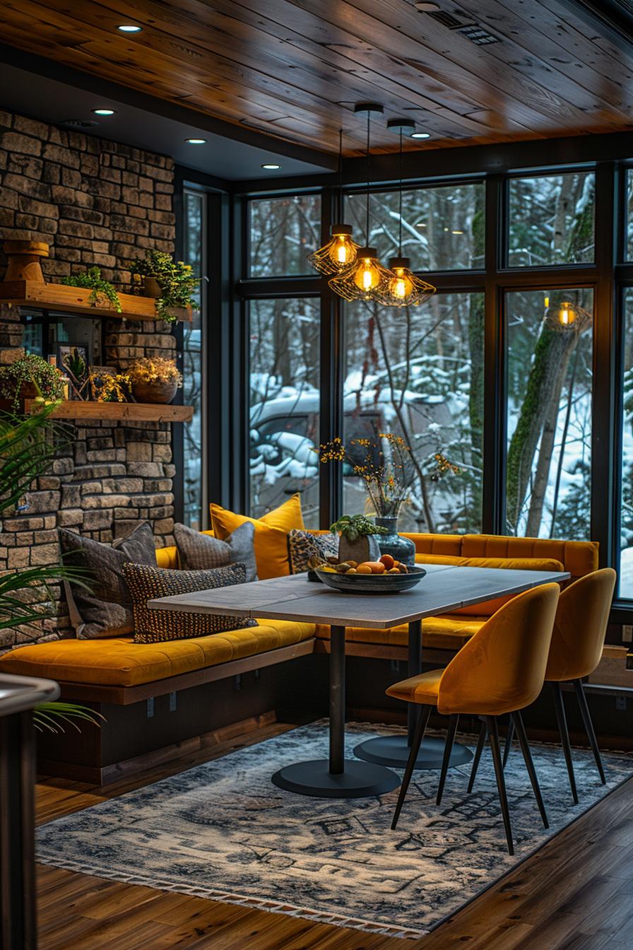 21 Cozy middle of the century modern living room ideas 48 16. Stylish dual-purple-living environment-0